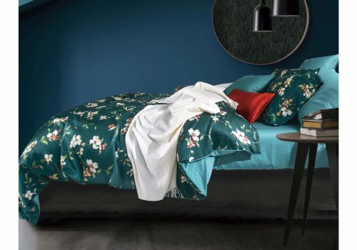 Vải Cotton Sateen in hoa 60s