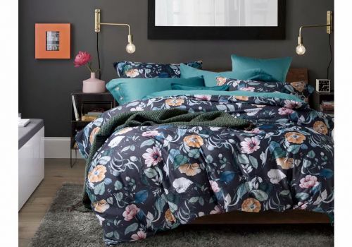 Vải Cotton Sateen in hoa 60s