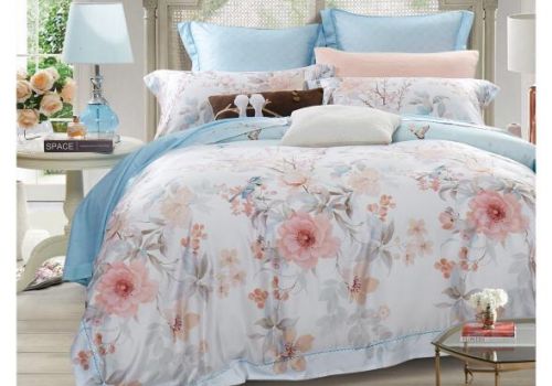 Tencel màu in hoa 60s