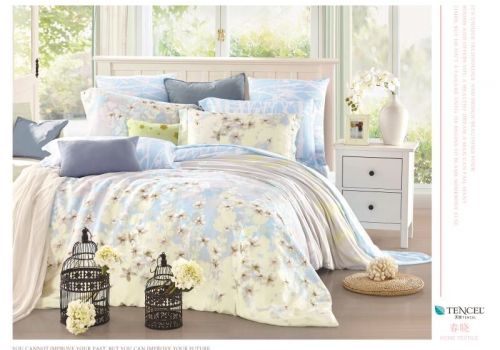 Tencel màu in hoa 60s