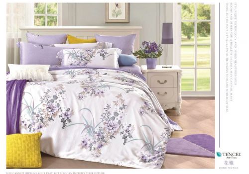 Tencel màu in hoa 60s