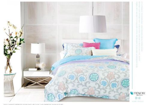 Tencel màu in hoa 60s