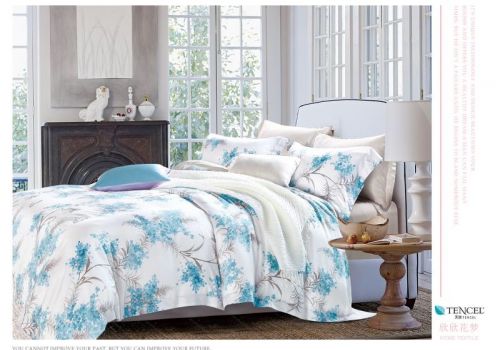 Tencel màu in hoa 60s