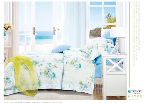 Tencel màu in hoa 60s