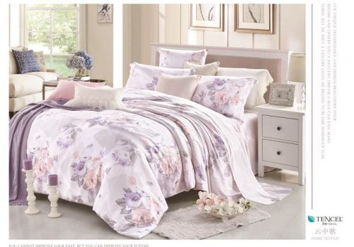 Tencel màu in hoa 60s