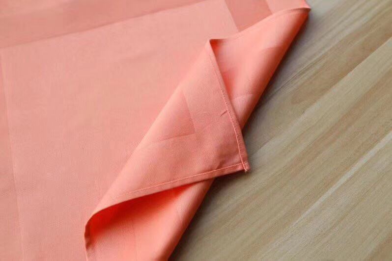 khăn ăn dệt ô màu cà rốt